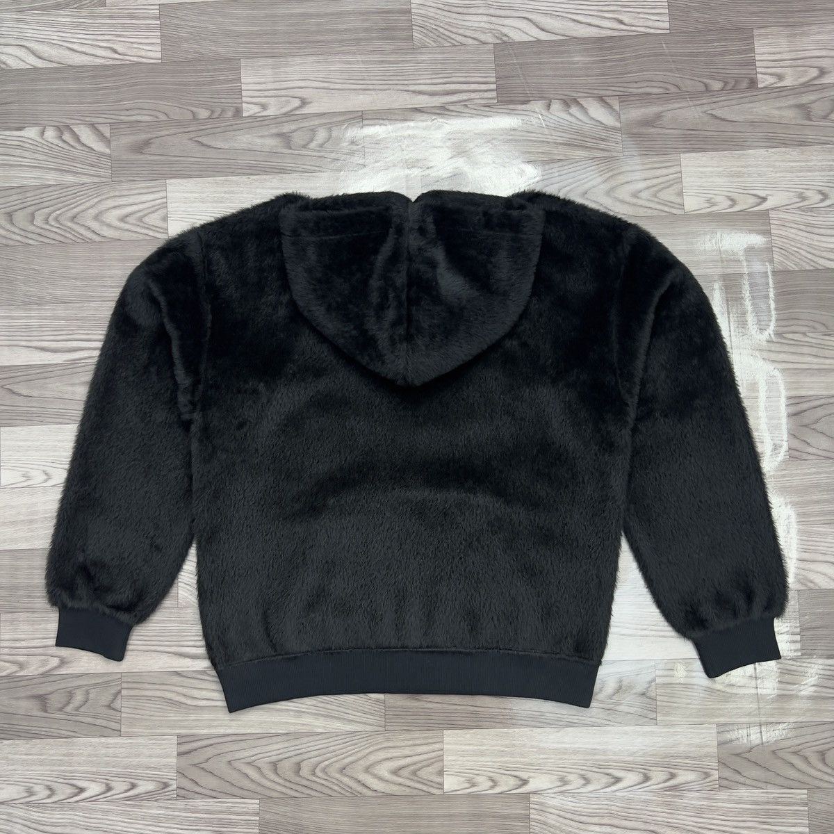 Celine Celine x Hedi Slimane FW22 Alpaca Fur Studded Logo Hoodie Size US M / EU 48-50 / 2 - 2 Thumbnail