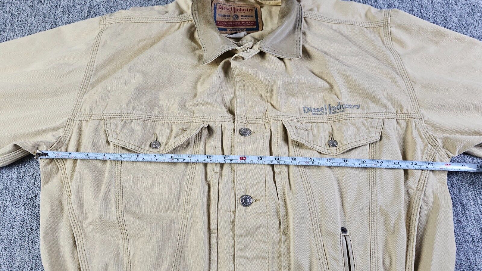 Diesel Vintage 90s Diesel Denver Jacket Leather Made in Italy L Size US L / EU 52-54 / 3 - 11 Thumbnail