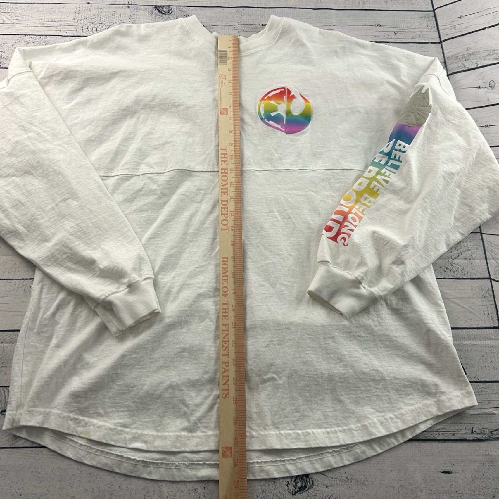 Disney Disney Star Wars Spirit Jersey Shirt Long Sleeve Unisex XL White Size US XL / EU 56 / 4 - 2 Thumbnail