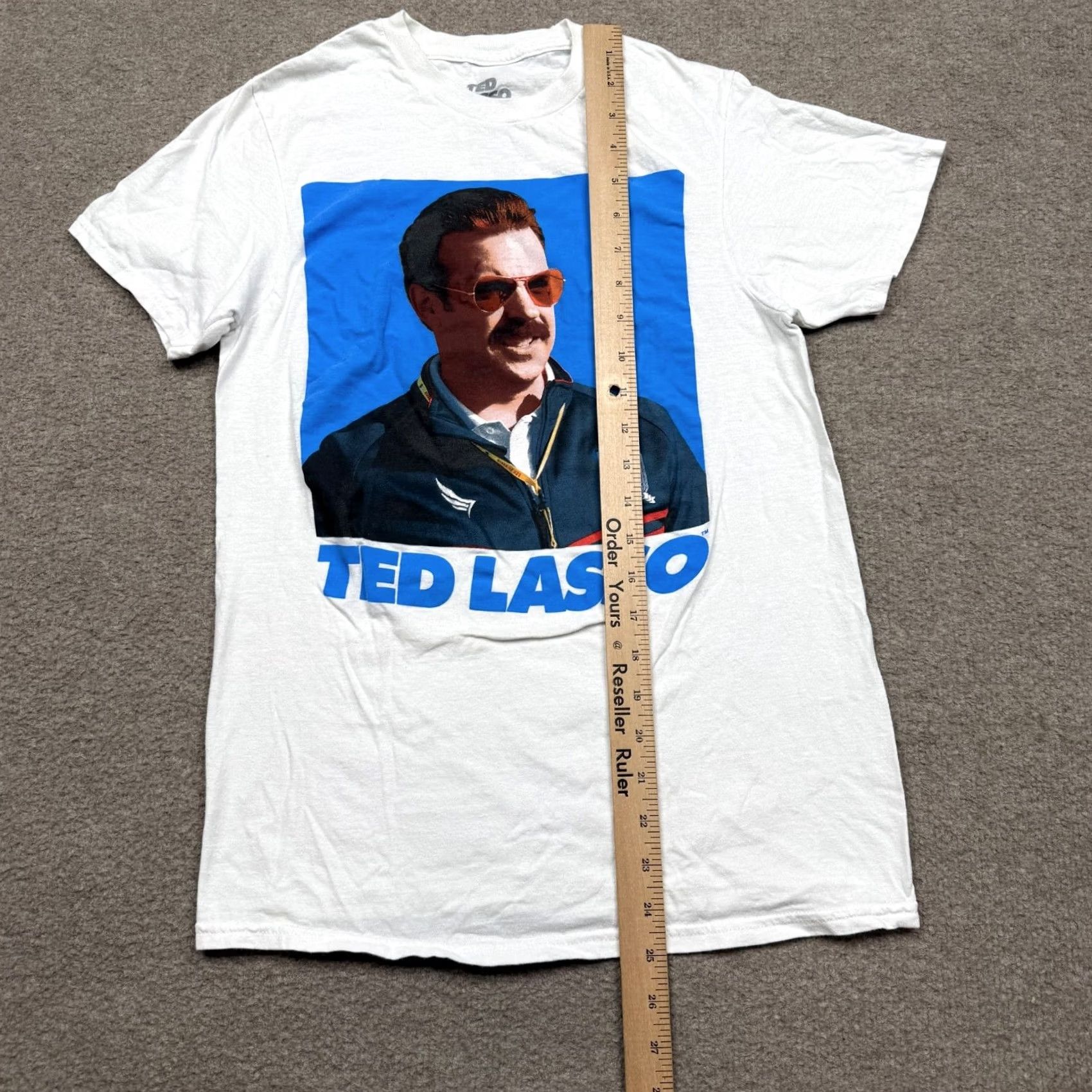 Vintage Ted Lasso Shirt Mens Small White Short Sleeve Crew Neck Adult Casual Funny Graphic Print T-Shirt Size US S / EU 44-46 / 1 - 4 Thumbnail