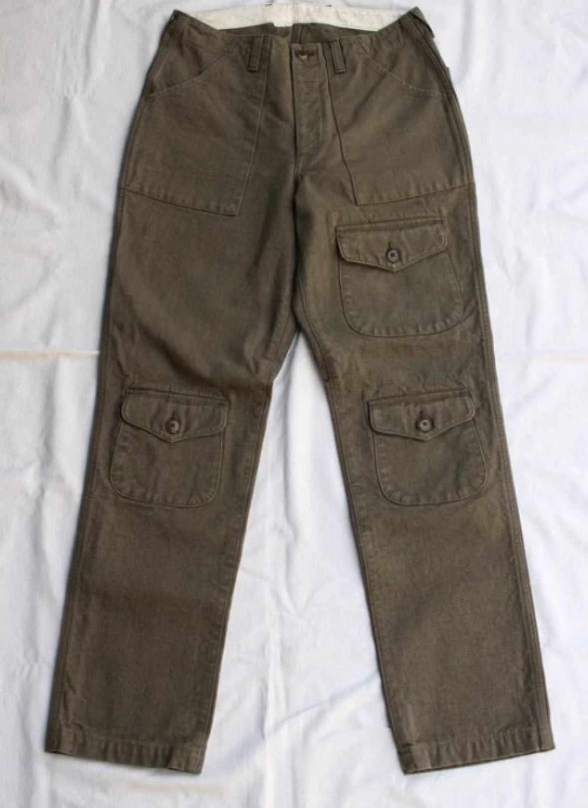 image of Freewheelers Bear Tooth Canvas Hunting Work Pants in Brown, Men's (Size 32)
