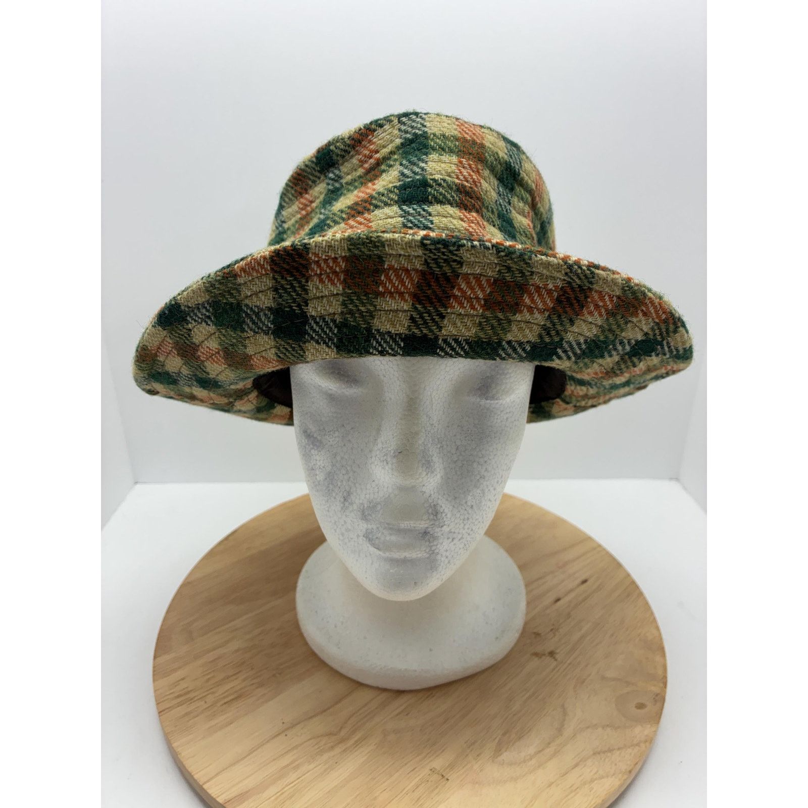Other Vintage Plaid Bucket Hat M | Retro Plaid Hat | 100% Acrylic Size ONE SIZE - 3 Thumbnail