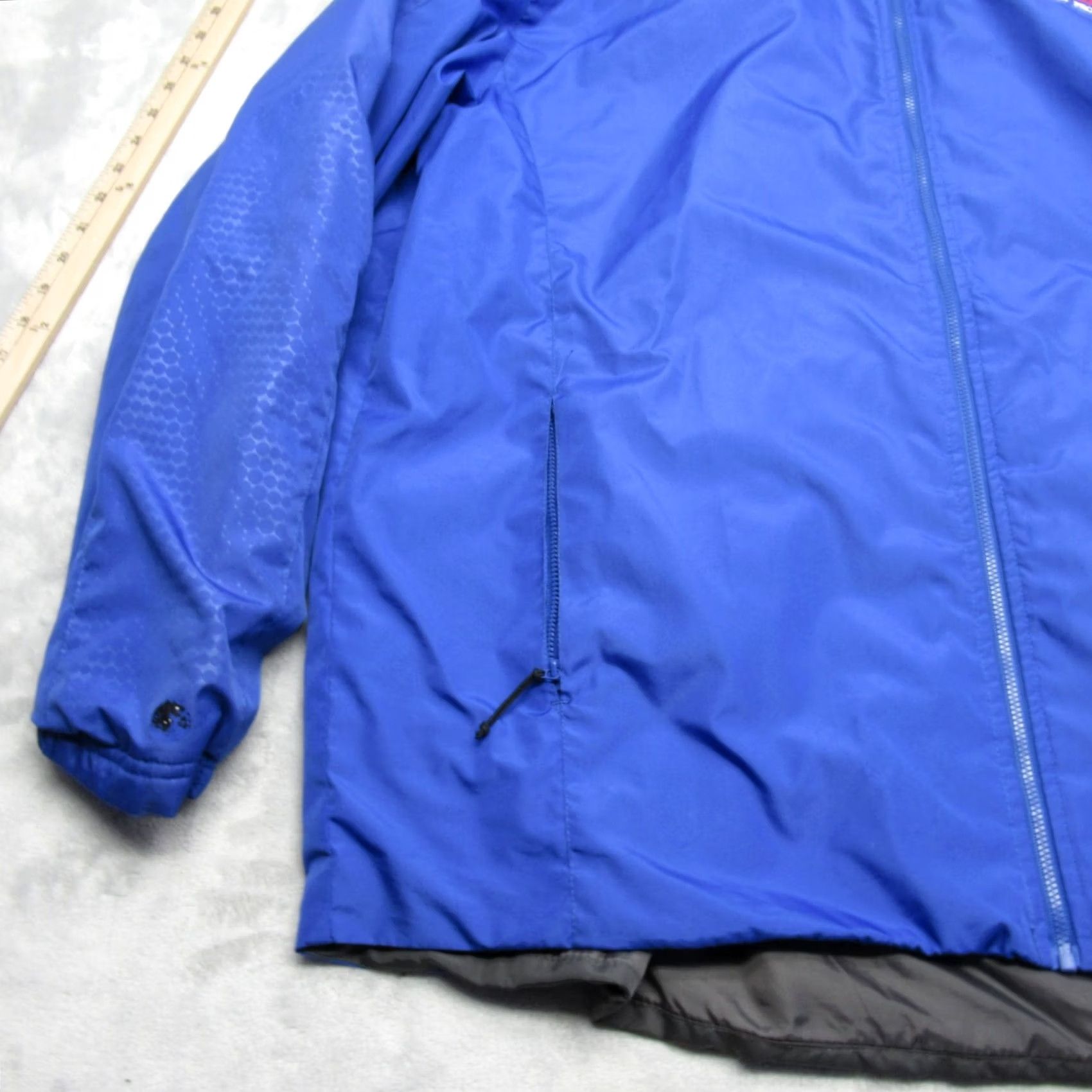 Holloway VINTAGE Holloway Jacket Mens XL Blue Full Zip Hood Windbreaker Geometric 80s 90s Outdoors Mens Size US XL / EU 56 / 4 - 5 Thumbnail
