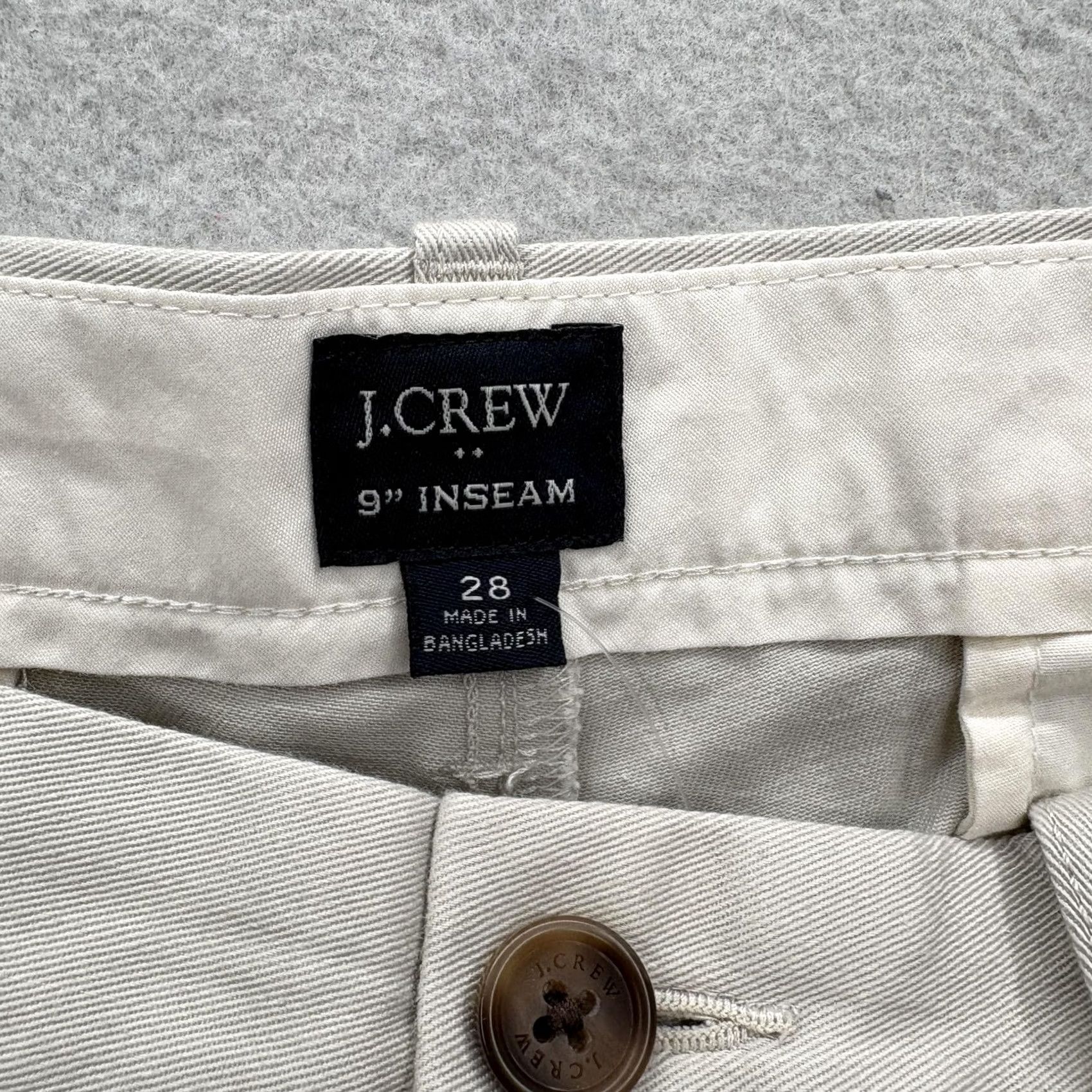 J.Crew J.Crew Shorts Mens 28 Beige Chino Flat Front 9" Twill Casual Summer NWT Sleeves? Size US 28 / EU 44 - 5 Thumbnail