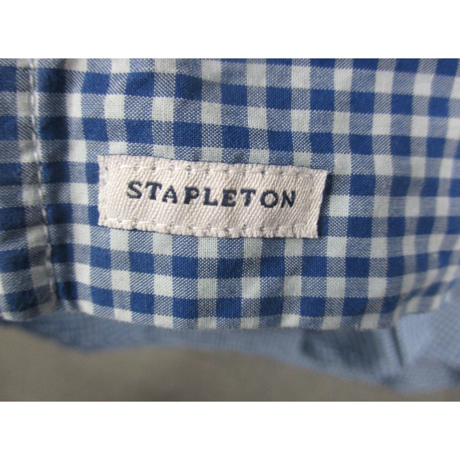 Barbour Barbour Stapleton Shirt Mens Large Blue Check Tailored Fit Button Down Cotton Shirt Size US L / EU 52-54 / 3 - 7 Thumbnail