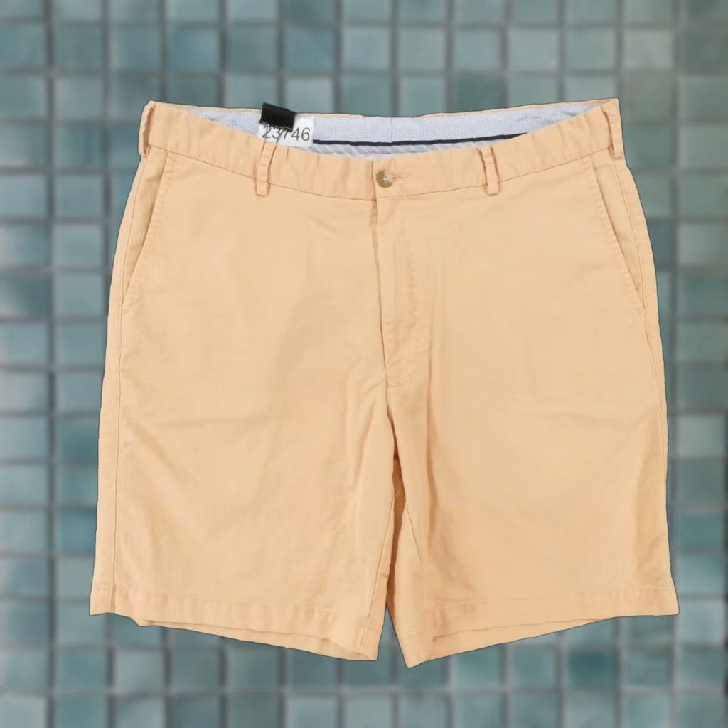 Peter Millar Peter Millar Shorts Mens 36 Chino Flat Front Orange Peach Preppy Casual Size US 35 - 1 Thumbnail