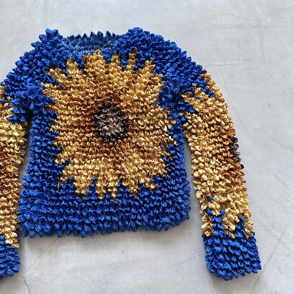 Hysteric Glamour 00s Sunflower Long Sleeve Pleats Please Issey Miyake Style Size ONE SIZE - 2 Thumbnail