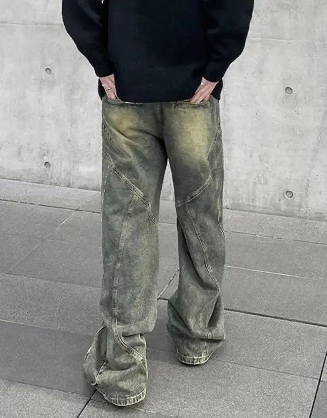 Japanese Brand Y2K Vintage Distressed Flared Baggy Jeans Size US 32 / EU 48 - 5 Thumbnail