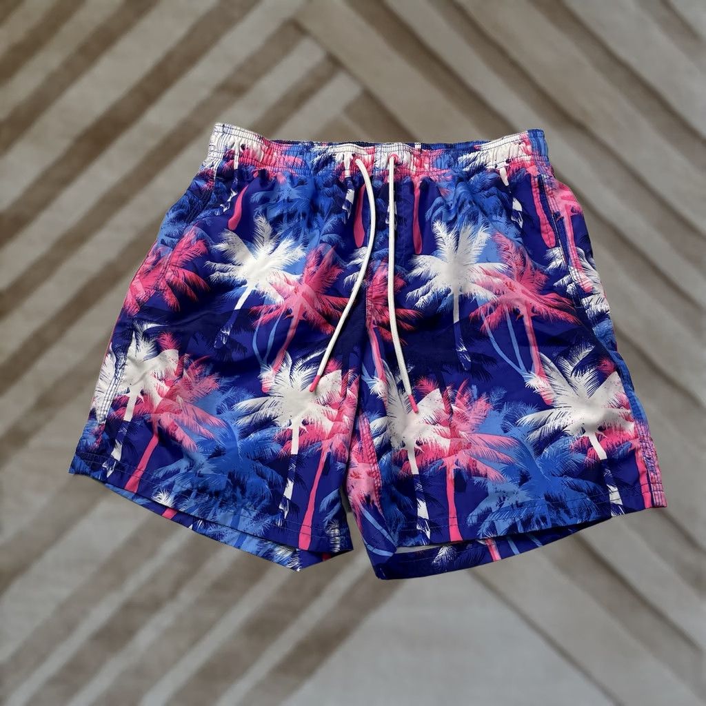 Sundek Sundek Board Shorts Men's Swim Trunks Medium Tropical Palm Multicolor Surfing Size US 31 - 1 Thumbnail