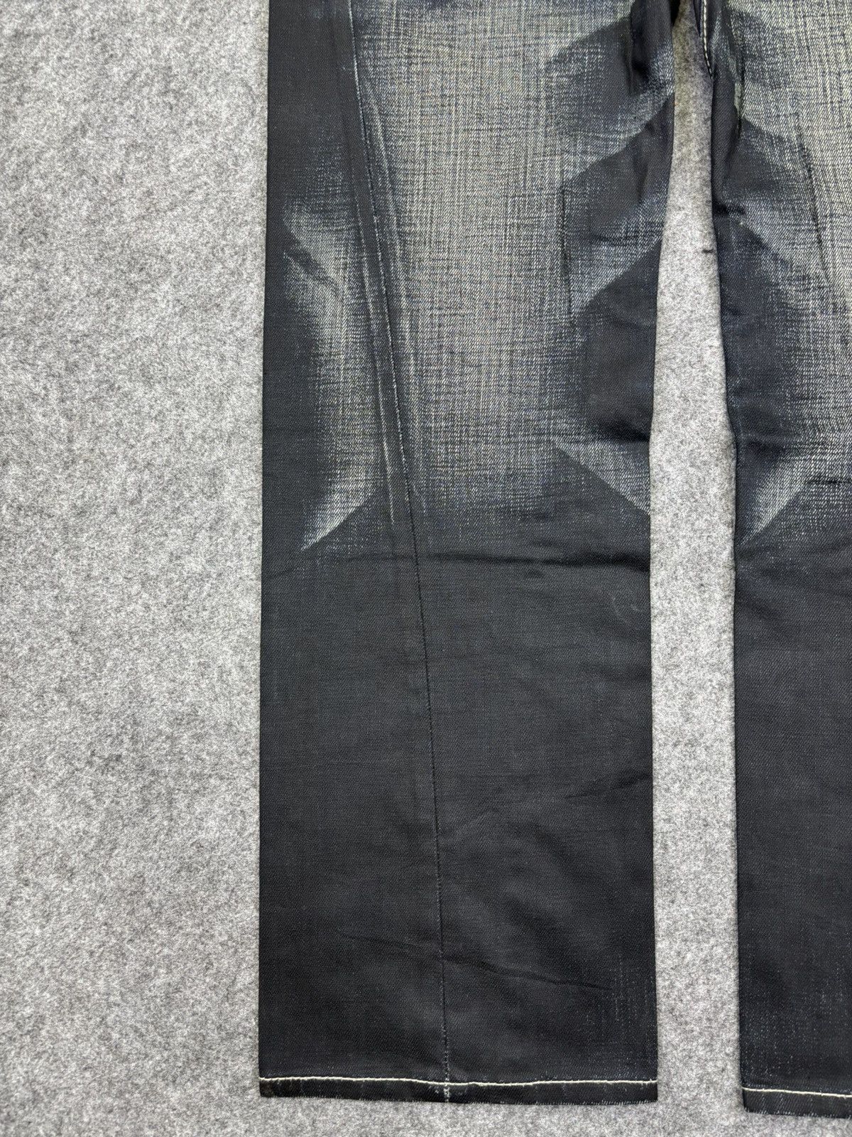 Japanese Brand 💥Sick Back Number Multipockets Indigo Stone Wash Denim F718 Size US 32 / EU 48 - 9 Thumbnail