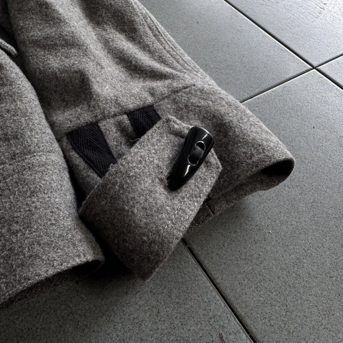 If Six Was Nine 2000s Semantic Duffle Fur Wool Jacket Size US M / EU 48-50 / 2 - 4 Thumbnail
