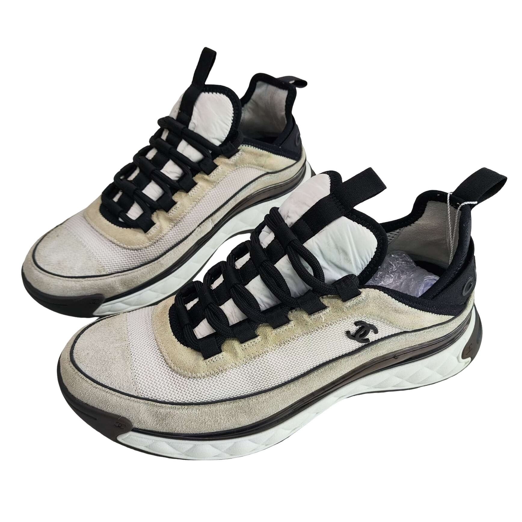 Chanel Chanel Logo Low-Top Sneakers Size 40 Size US 9 / IT 39 - 1 Thumbnail