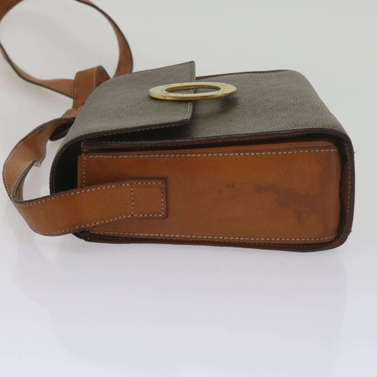 Celine CELINE Macadam Canvas Shoulder Bag Pvc Leather Brown Size ONE SIZE - 5 Thumbnail