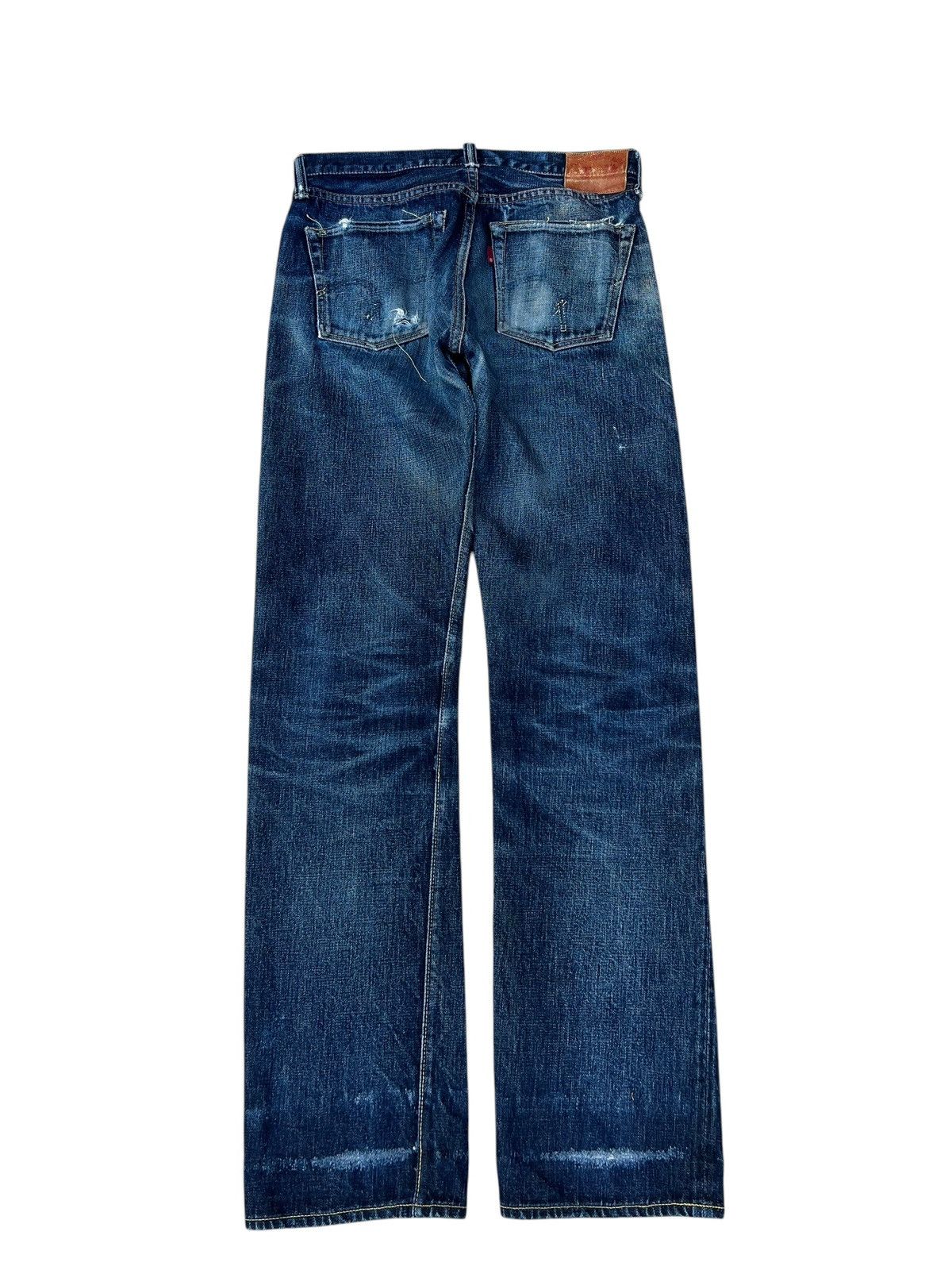 Full Count & Co. Vintage Full Count Japan Distressed Denim Selvedge Jeans Size US 30 / EU 46 - 13 Thumbnail