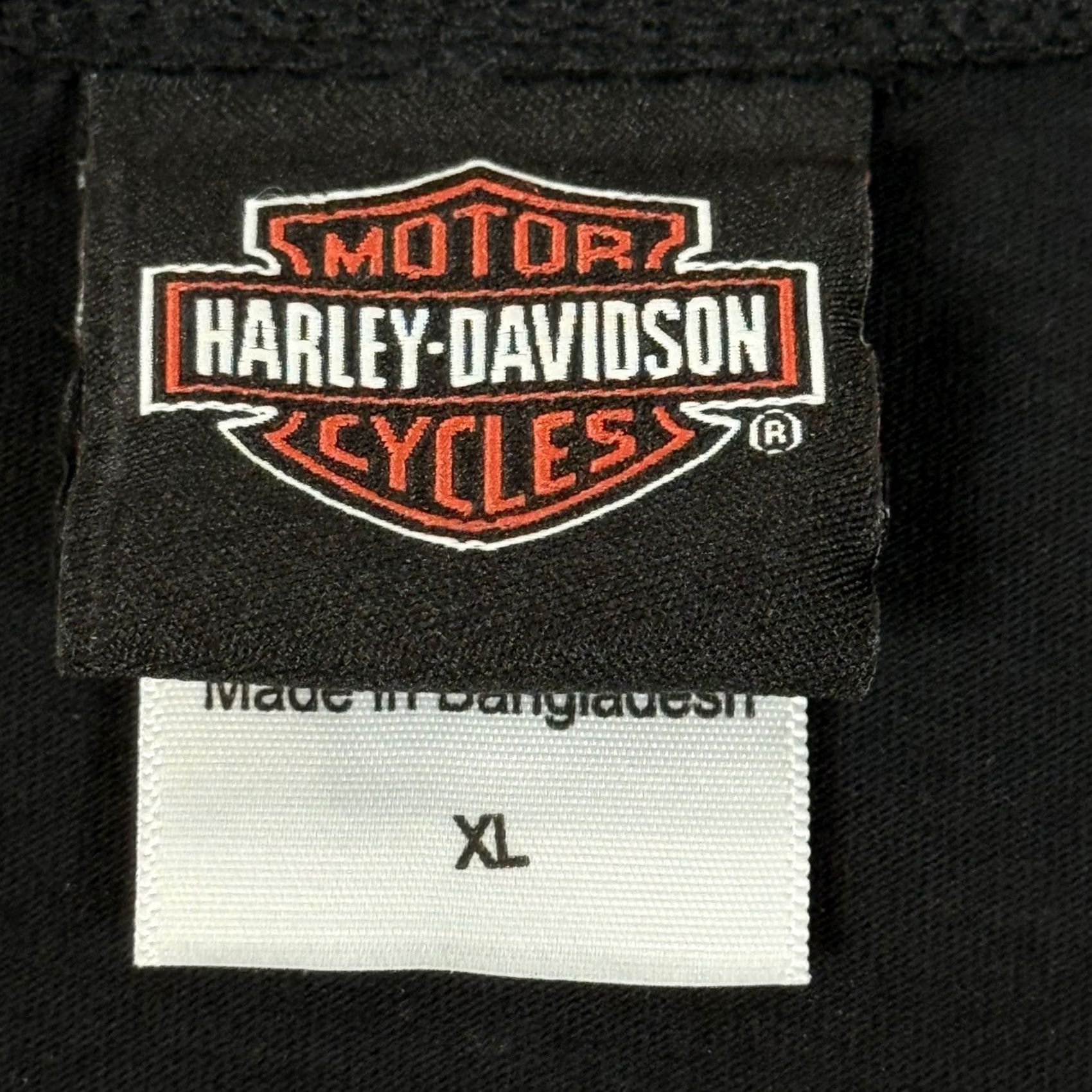 Harley Davidson Harley-Davidson T-Shirt Black V-Neck Short Sleeve Skull Sparkle Myrtle Beach Womens XL Size XL / US 12-14 / IT 48-50 - 4 Thumbnail