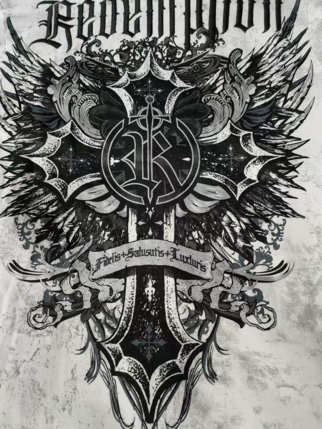 Affliction × Haunted Mound affliction style redemption cross ghost bones hoodie Size US M / EU 48-50 / 2 - 3 Thumbnail