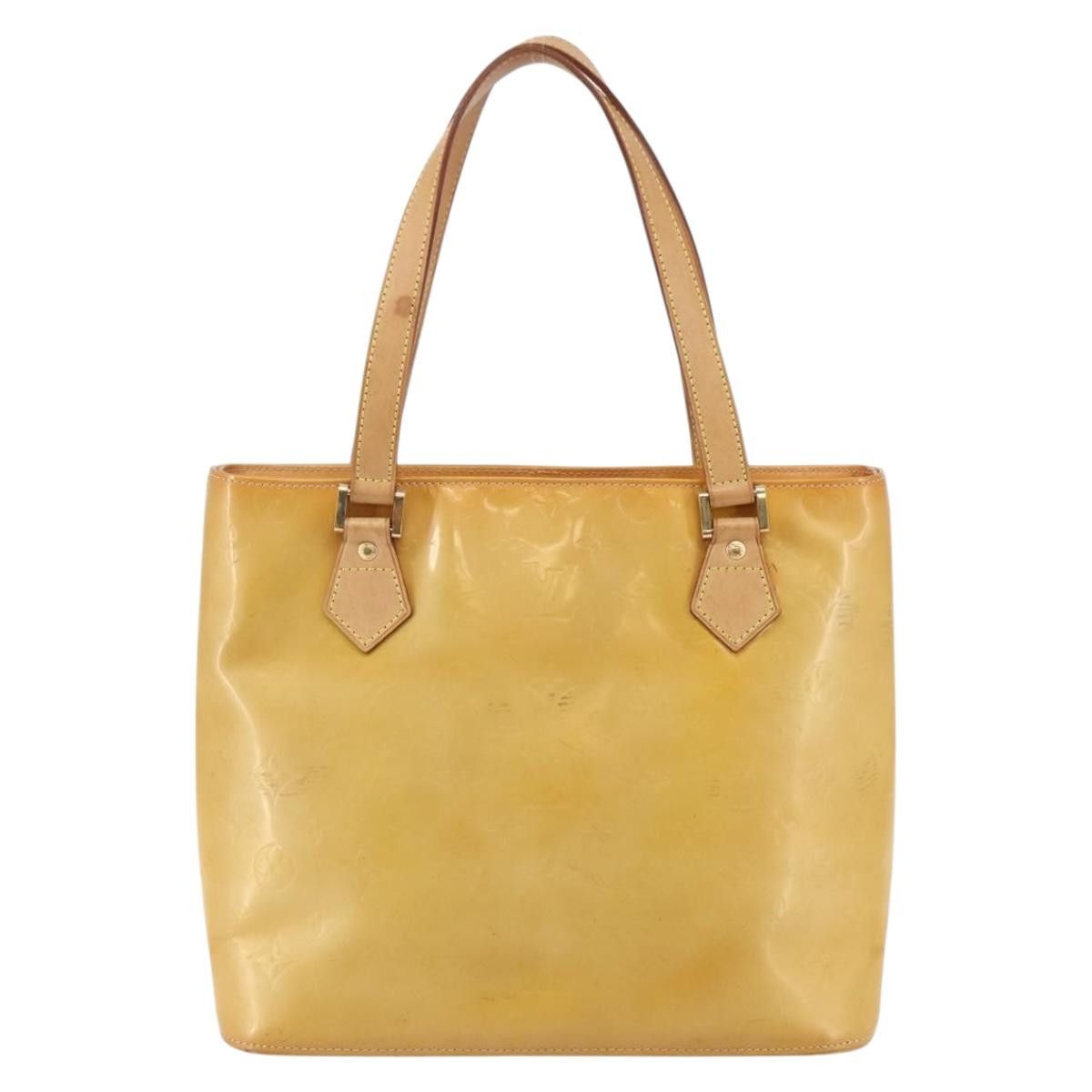 Louis Vuitton LOUIS VUITTON Monogram Vernis Houston Hand Bag Beige M91004 Size ONE SIZE - 2 Thumbnail