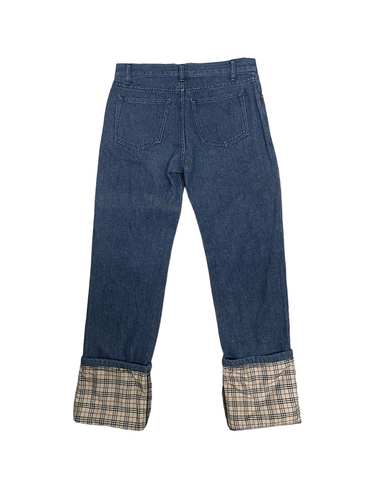 Burberry × Japanese Brand × Vintage Vintage Burberry NovaChek Blue Label Denim Jeans Size 25" / US 0 / IT 36 - 2 Thumbnail