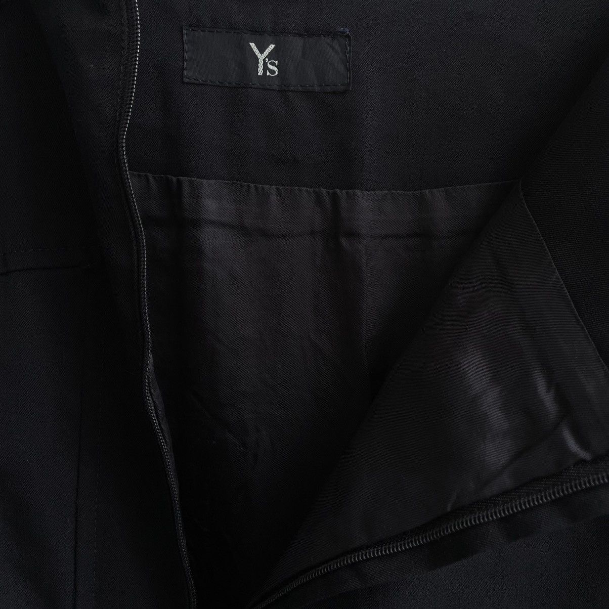 Yohji Yamamoto Y's by Yohji Yamamoto Black Pleated Midi Skirts Size 26" / US 2 / IT 38 - 5 Thumbnail