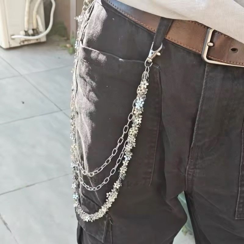 Other Silvery Floral leaf Three layers Wallet Keychain Size ONE SIZE - 2 Thumbnail