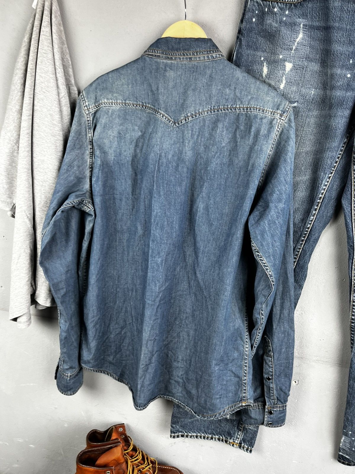 Diesel Diesel denim shirt distressed size xl Size US XL / EU 56 / 4 - 12 Thumbnail
