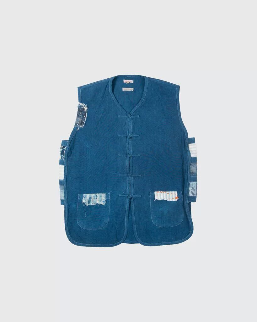 Dr. Collectors boro hand stitched blue dye vest Size US S / EU 44-46 / 1 - 1 Thumbnail