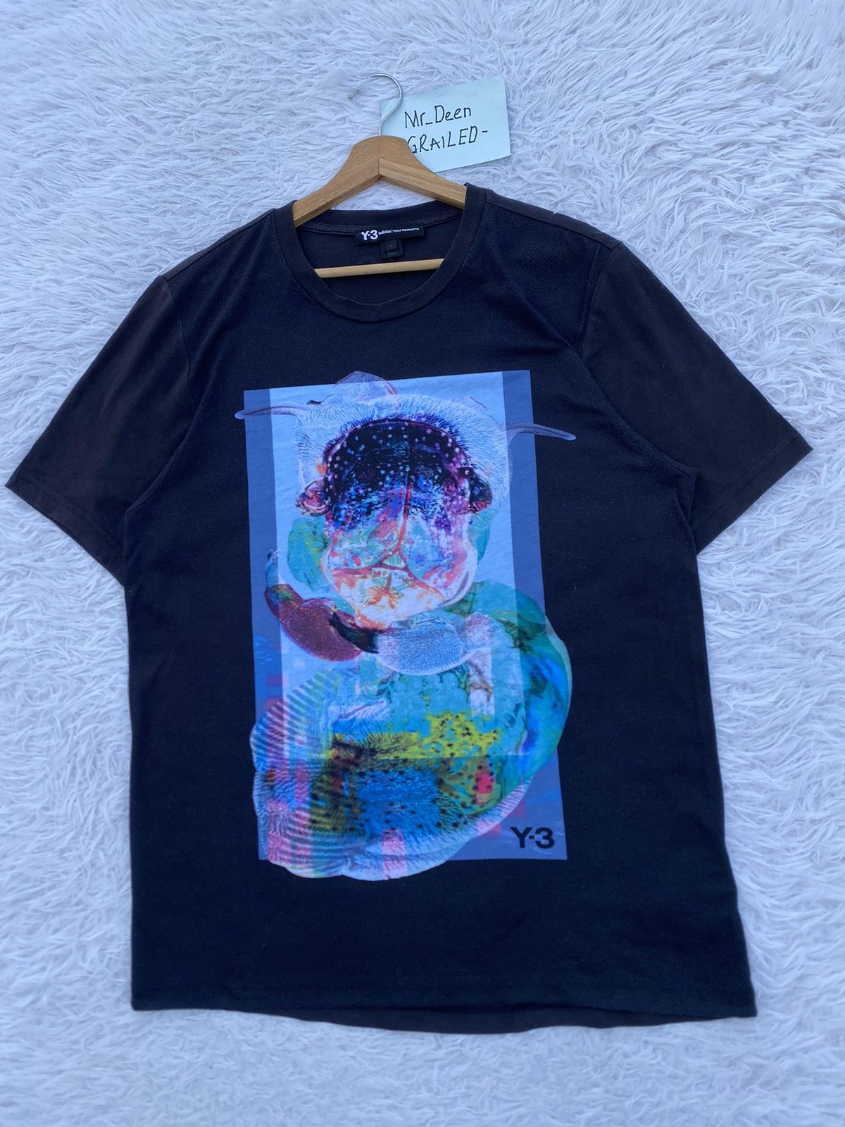 Adidas Rare Adidas Y3 Yohji Yamamoto Tshirt Size US L / EU 52-54 / 3 - 3 Thumbnail