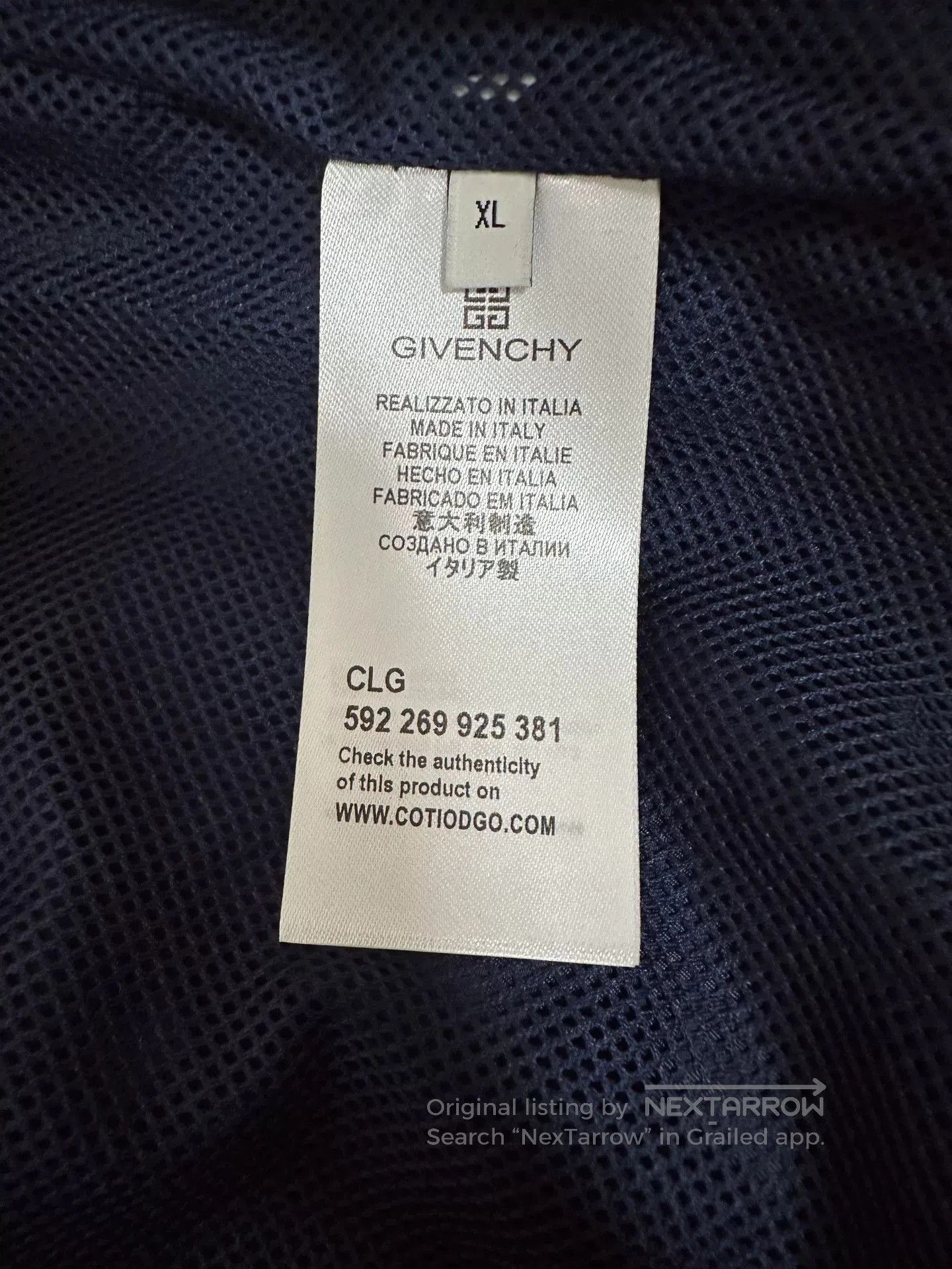 Givenchy Givenchy Dark Blue Light Casual Jacket. Size US XL / EU 56 / 4 - 8 Thumbnail