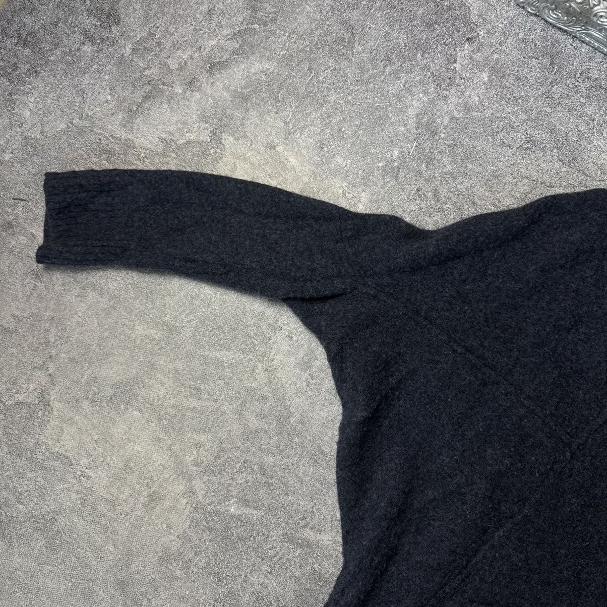 Allsaints AllSaints Charcoal High Neck Sweater Avantgarde Asymmetrical Size M / US 6-8 / IT 42-44 - 2 Thumbnail