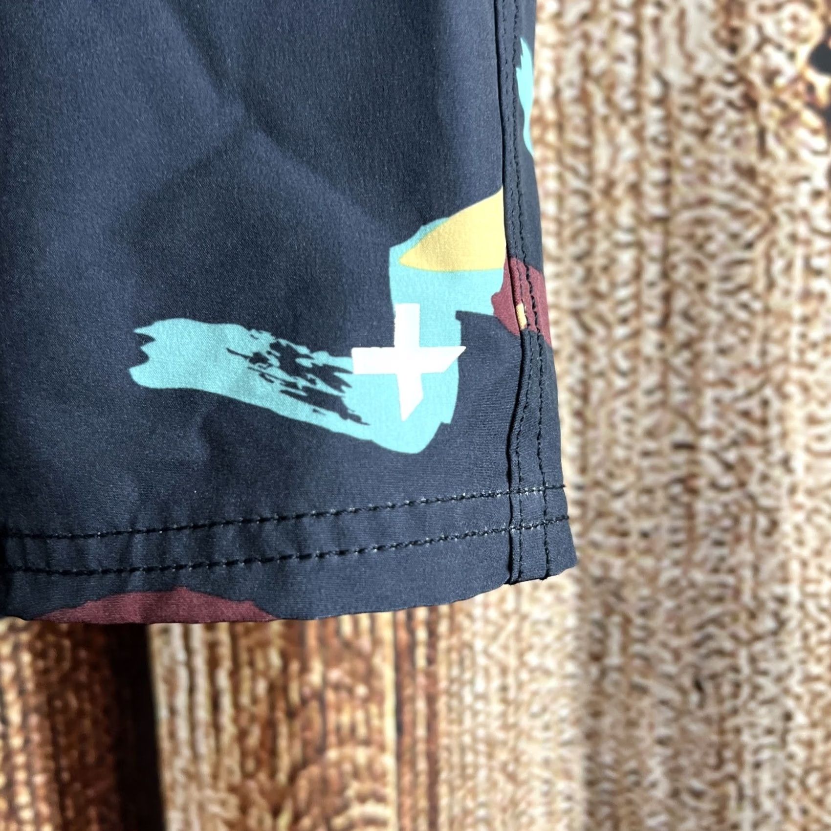 Tavik Tavik Shorts Mens 32 Blue Swim Bottom Geometric Pattern Beach Swimwear Size US 32 / EU 48 - 2 Thumbnail