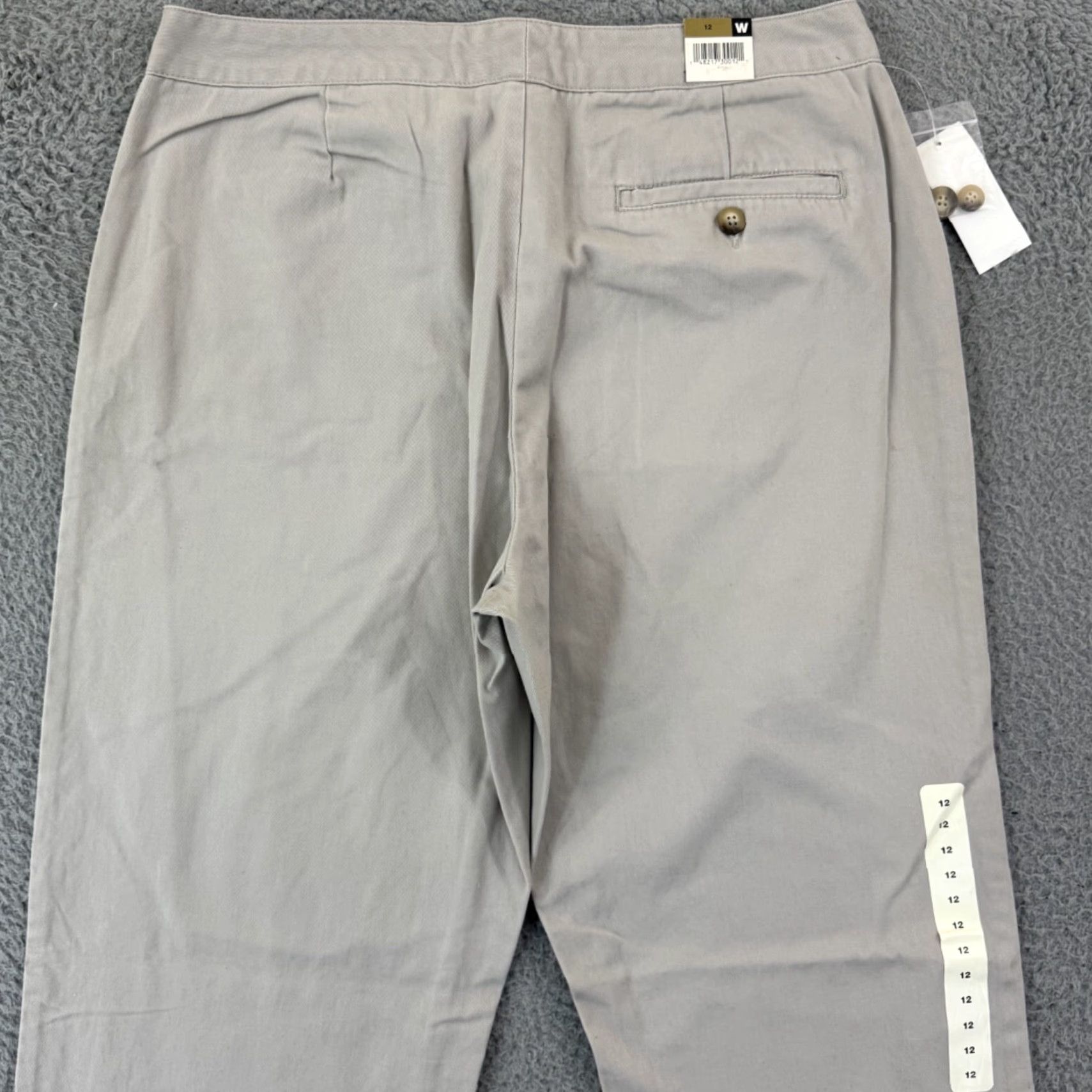 Gap VINTAGE GAP Pants Womens 12 Beige Khaki Low Rise Chino Preppy Career 32x32 NWT Size 34" / US 12 / IT 48 - 7 Thumbnail