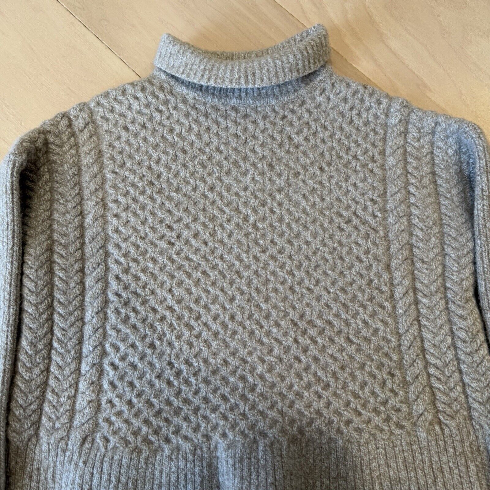 Aviator Nation AYR Le Square Sweater Women's S Oatmeal Wool Knit Glam Boho Size S / US 4 / IT 40 - 3 Thumbnail