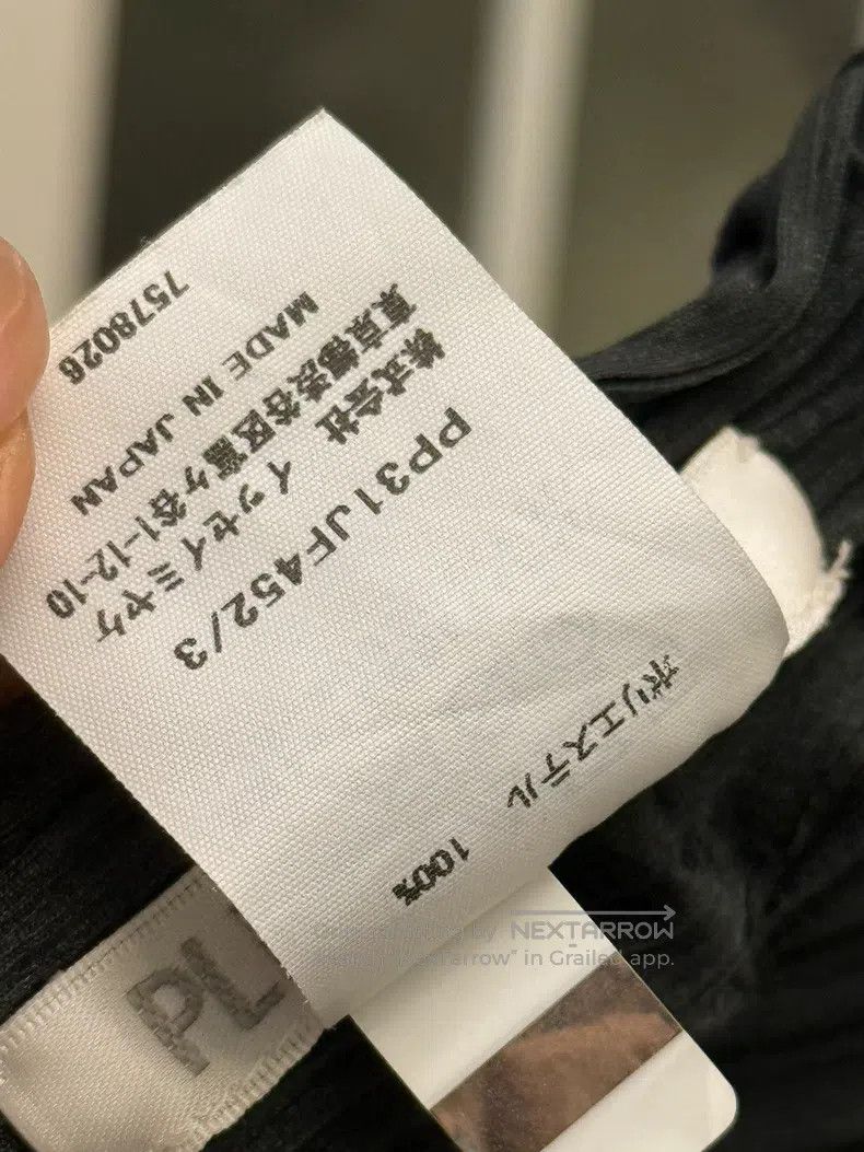 Issey Miyake Issey Miyake size:3 Horizontal Striped Top in Navy Blue Size 31" - 4 Thumbnail