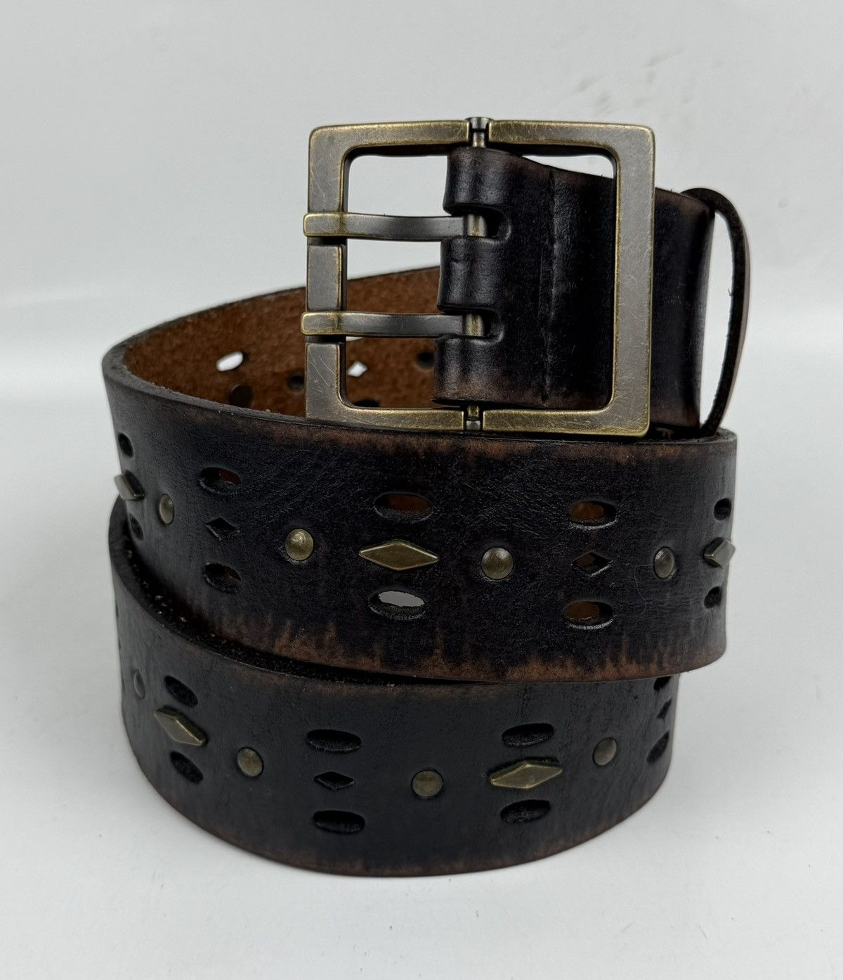 Seditionaries studded leather belt tc53 Size 34 - 1 Thumbnail