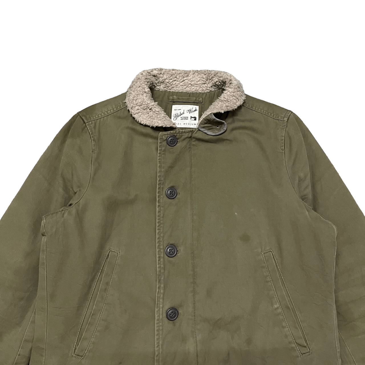 Global Work Vintage Global Work N1 Deck Military Style Jacket Size US M / EU 48-50 / 2 - 2 Thumbnail