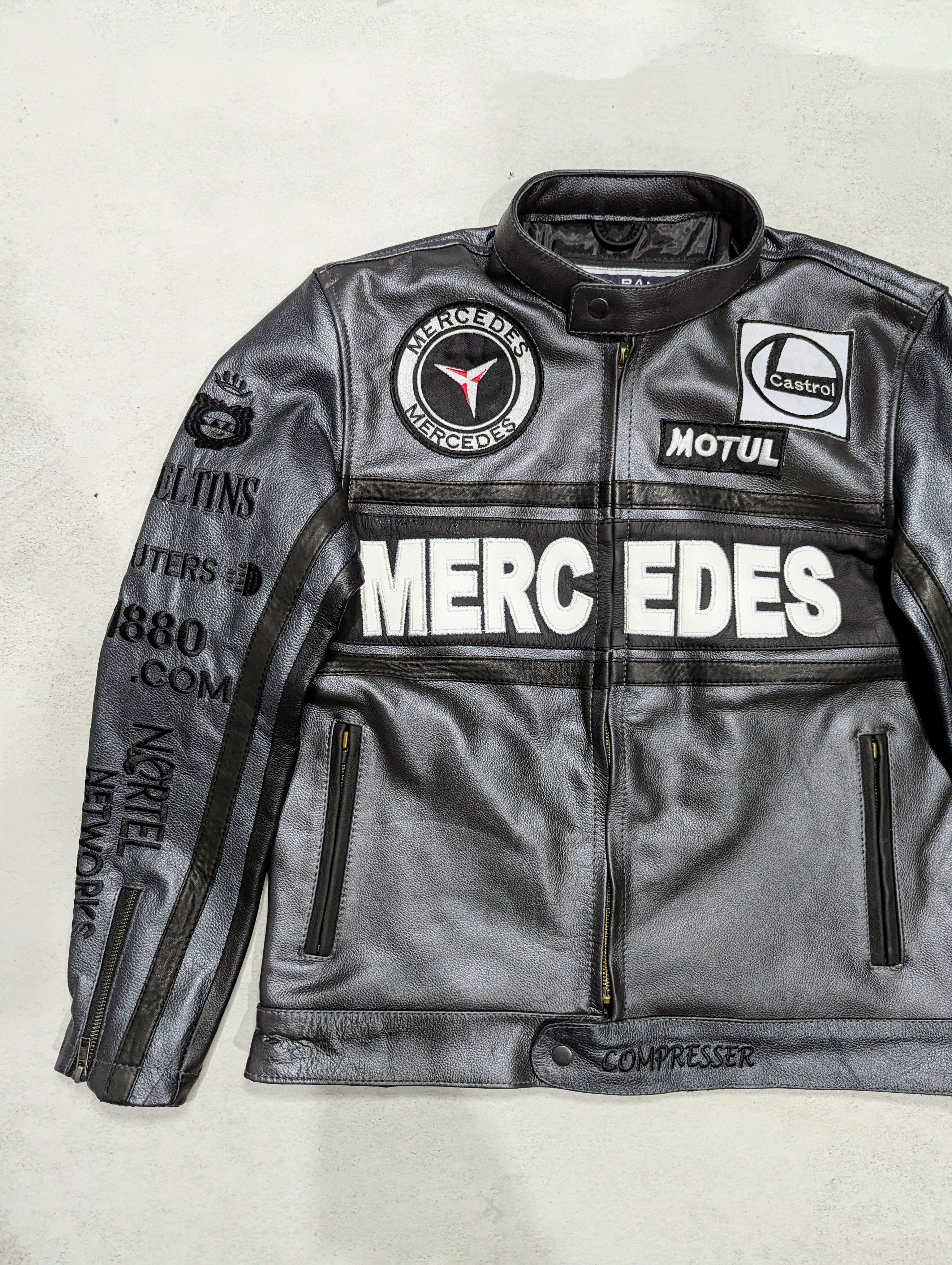 Mercedes-Benz 🔥 Mercedes 🔥 Benz LEATHER JACKET STREETWEAR Size US M / EU 48-50 / 2 - 3 Thumbnail