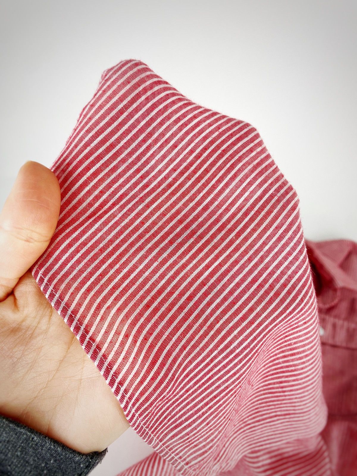 Levi's Vintage Clothing Levi's Vintage Mens Red Striped Button Up Short Sleeve Shirt Size US L / EU 52-54 / 3 - 13 Thumbnail