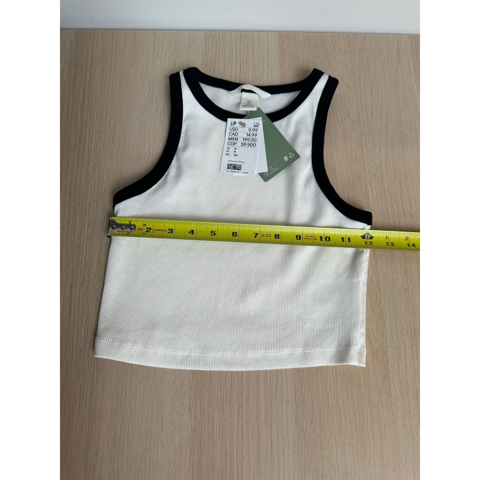 H&M H&M Cotton Ribbed White Tanktop - New Size S / US 4 / IT 40 - 3 Thumbnail