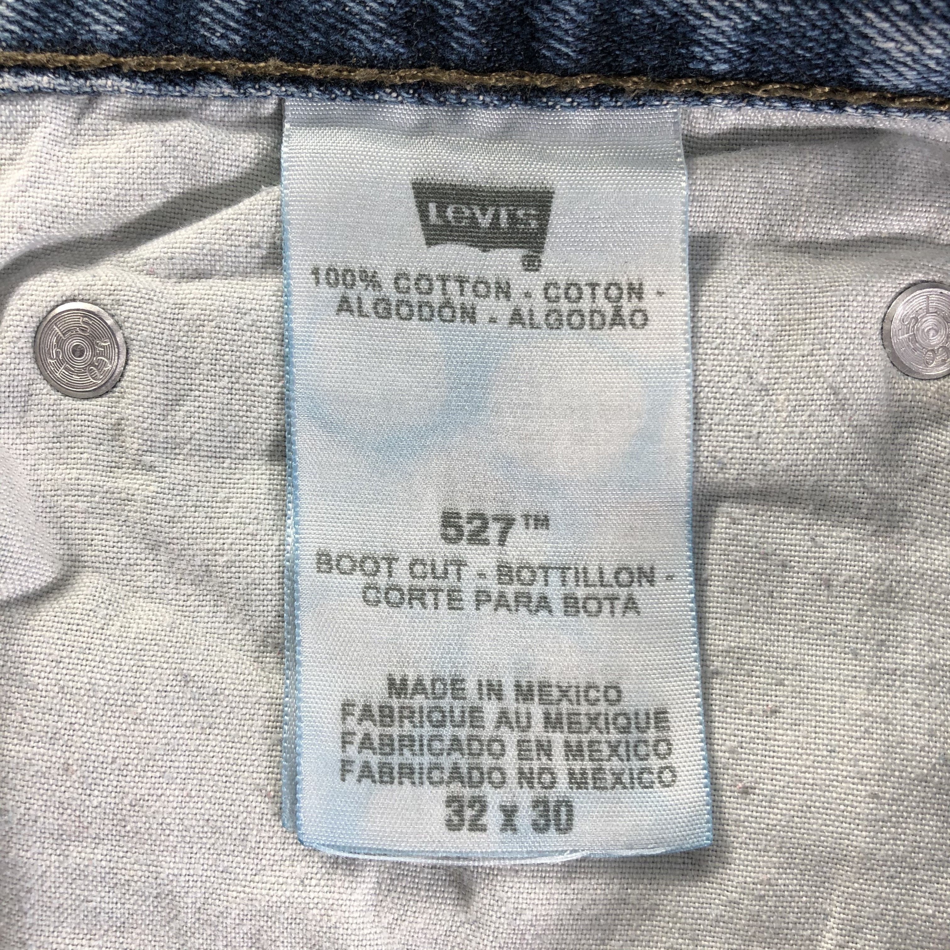 Levi's Vintage Blue Wash Levis 527 Flare Jeans-J3149 Size US 34 / EU 50 - 11 Thumbnail