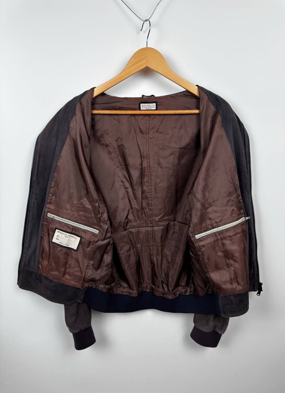 Brunello Cucinelli Brunello Cucinelli Suede Bomber Jacket Size US M / EU 48-50 / 2 - 4 Thumbnail