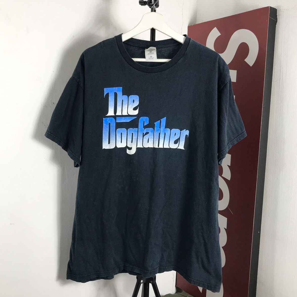 Image of Rap Tees x Snoop Dogg Og True Vintage 90's The Dogfather Snoop Dog T-Shirts in Black, Men's (Size X