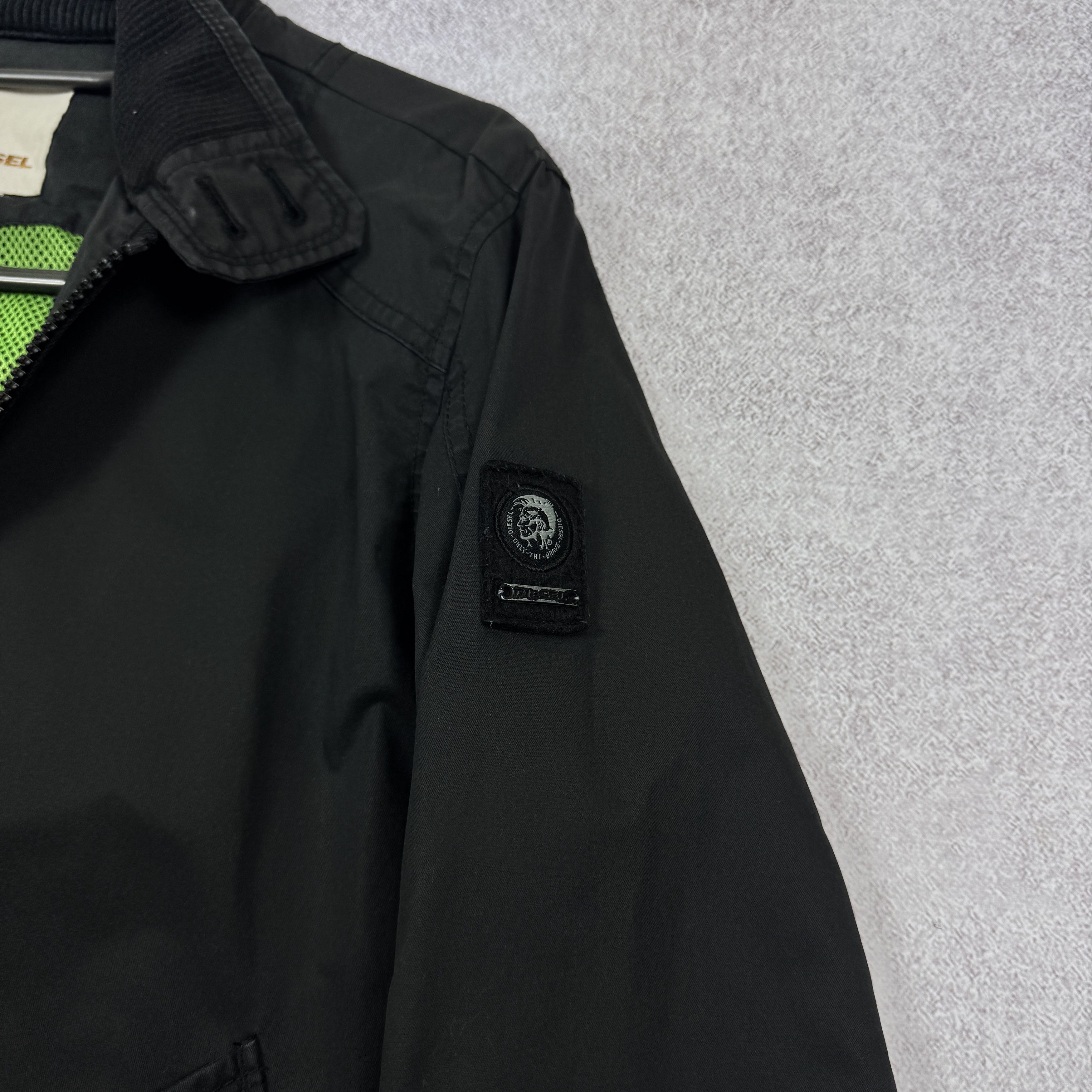 Diesel Men`s DIESEL Black Cotton Bomber Jacket Size S-M Size US S / EU 44-46 / 1 - 7 Thumbnail
