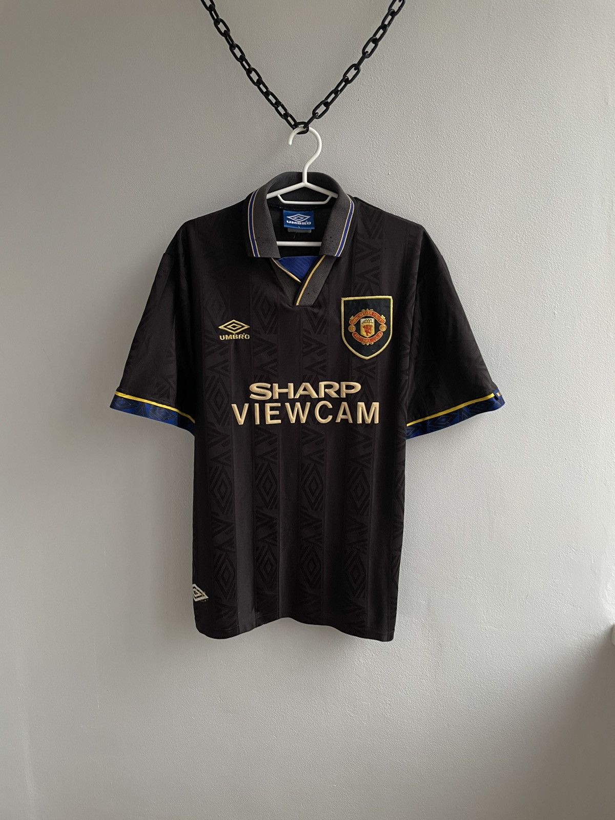 Umbro Manchester United 1993 1994 1995 Footbal Shirt Soccer Jersey Size US L / EU 52-54 / 3 - 1 Thumbnail