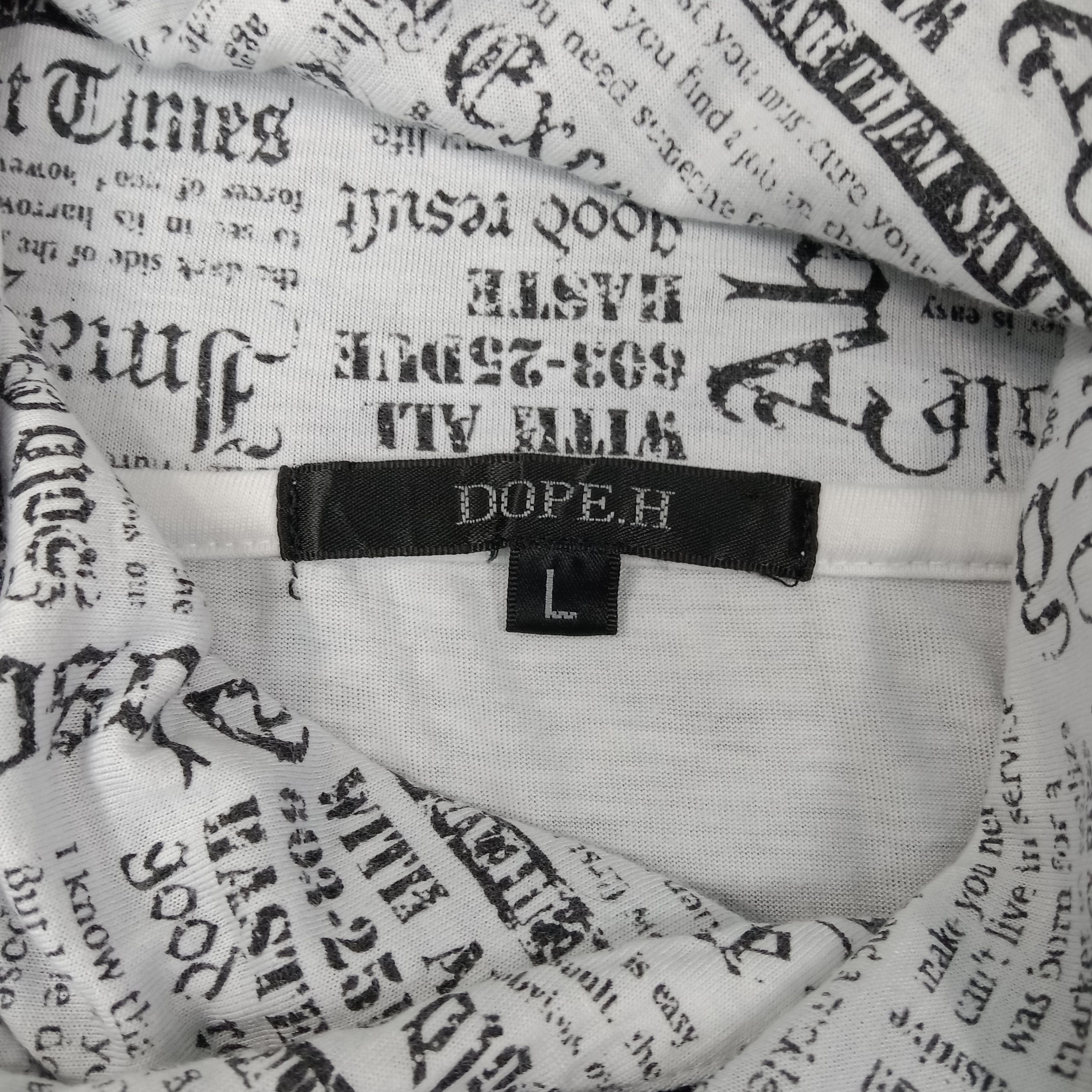 If Six Was Nine Dope.H Uncommon Japanese Grunge Style Tshirt C223N51 Size XS / US 0-2 / IT 36-38 - 5 Thumbnail