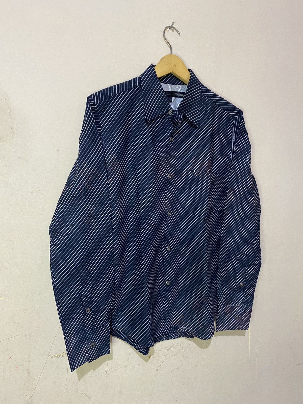 Le Grande Bleu (L.G.B.) Schlussel Japan Zig Zag Rainbow Button Shirt Size US M / EU 48-50 / 2 - 2 Thumbnail