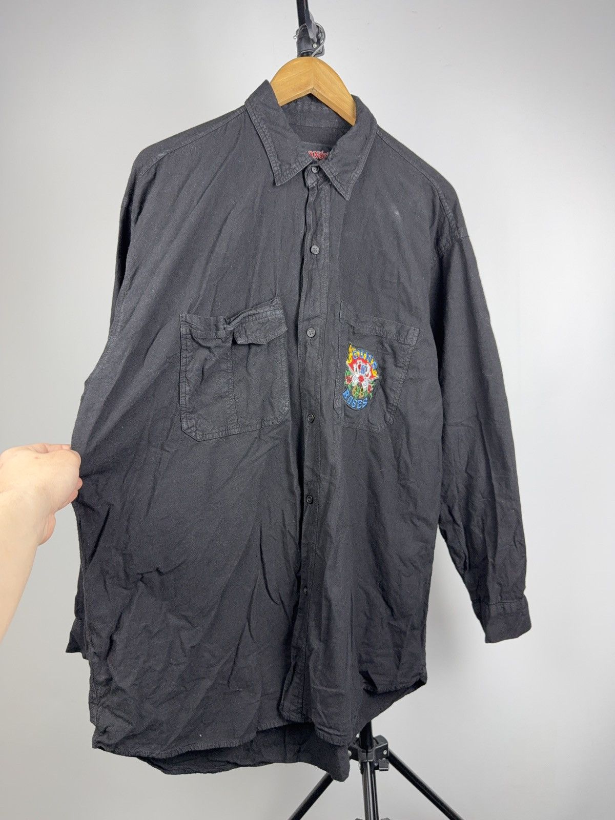 Guns N' Roses 1991 Guns N Roses Big Logo Shirt Rock Band Overshirt Black Size US XL / EU 56 / 4 - 5 Thumbnail