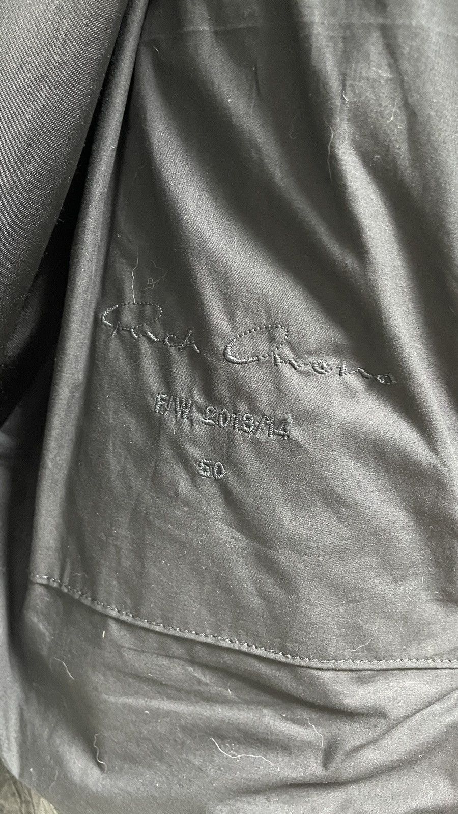 Rick Owens 13f/w Limited leather jacket *mint Hidden hood on neck Size US L / EU 52-54 / 3 - 4 Thumbnail