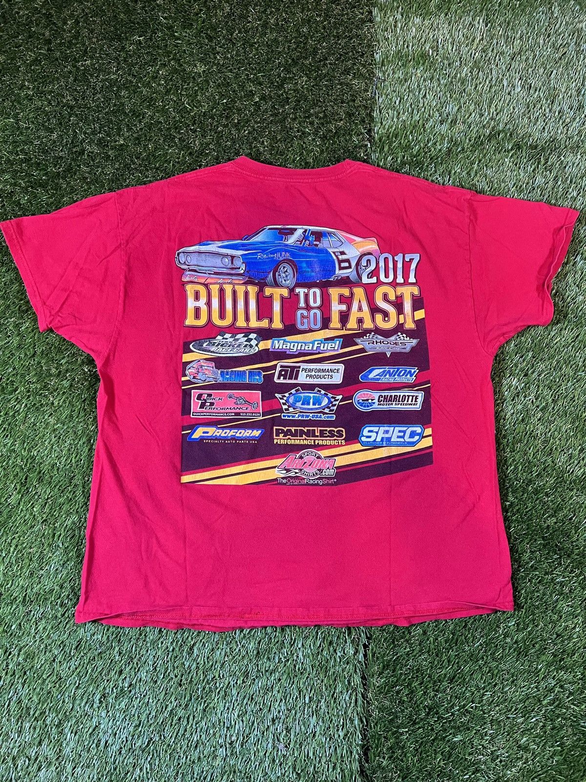 NASCAR × Vintage Vintage Y2K Graphic Ford Hot Rod Racing NASCAR Tee Size US XL / EU 56 / 4 - 3 Thumbnail