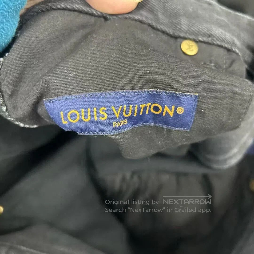 Louis Vuitton Louis Vuitton Embossed Denim Cargo Pants. Size US 29 - 3 Thumbnail