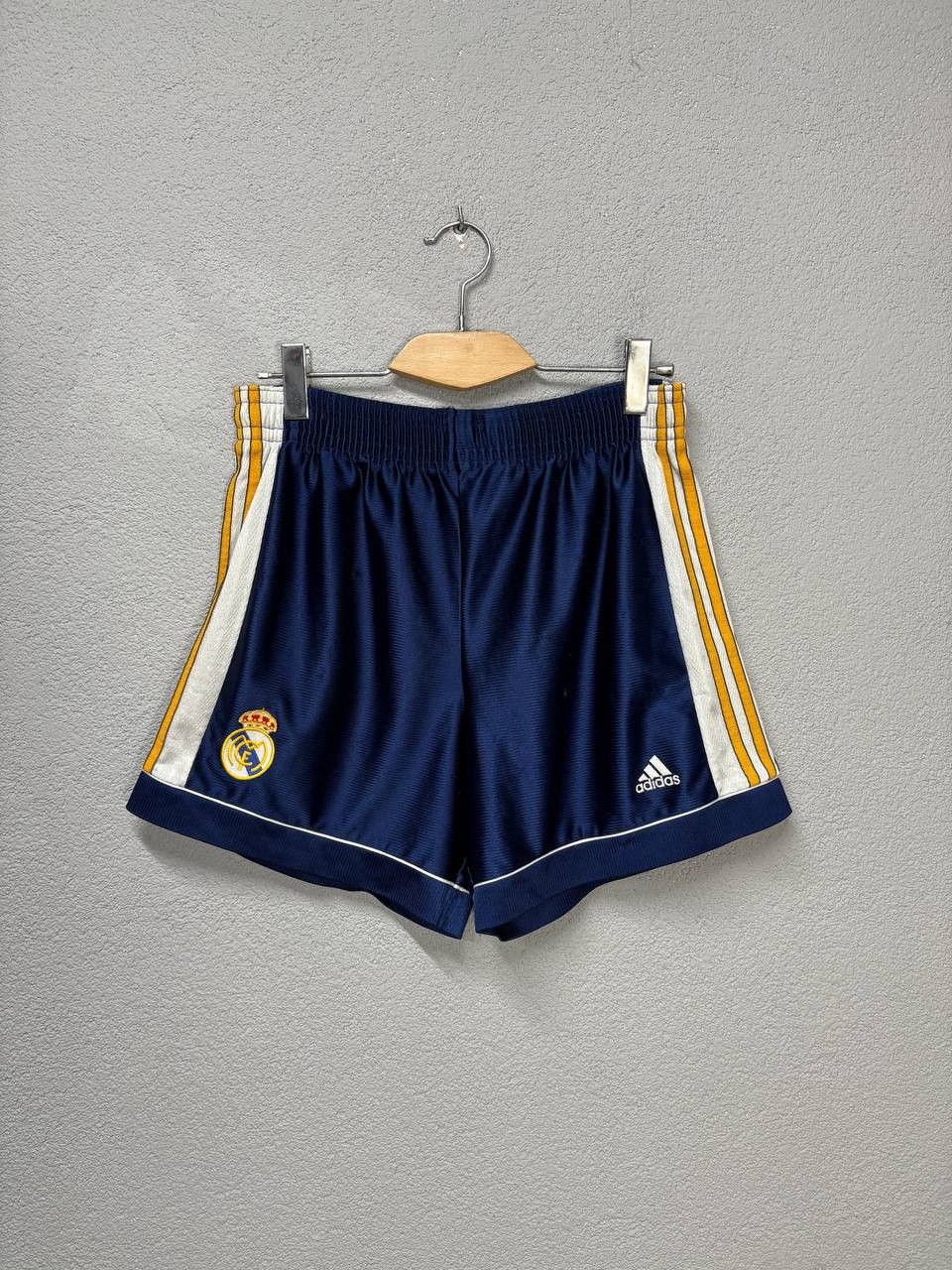 Adidas × Vintage vintage adidas Real Madrid mens shorts 90s M Size US 32 / EU 48 - 1 Thumbnail
